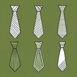 olive green necktie image